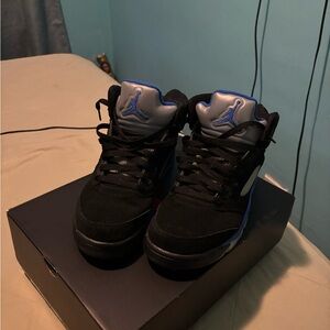 Air Jordan Black and Blue Sneakers